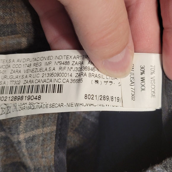 ZARA BASIC-Wool crop harem pant-L - Picture 5 of 5